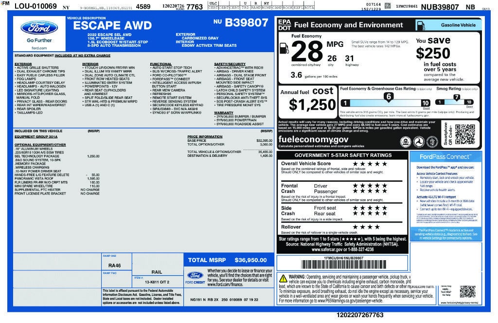 2022 Ford Escape SEL