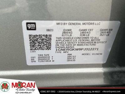 2023 Chevrolet Traverse LT Cloth