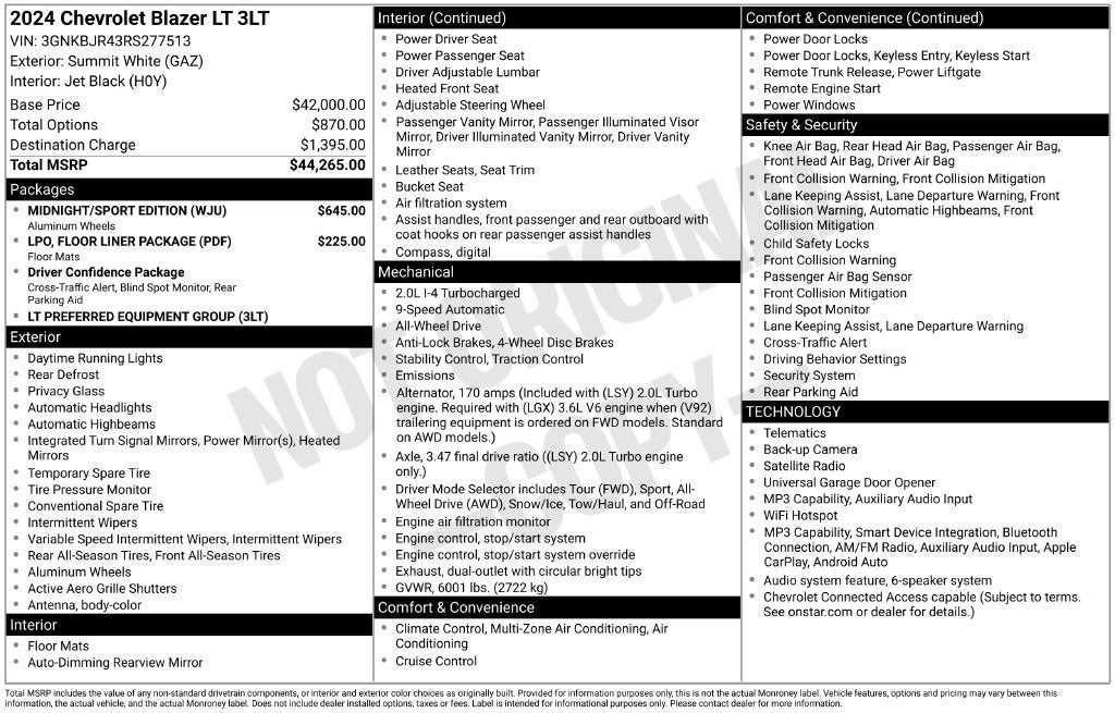 2024 Chevrolet Blazer 3LT