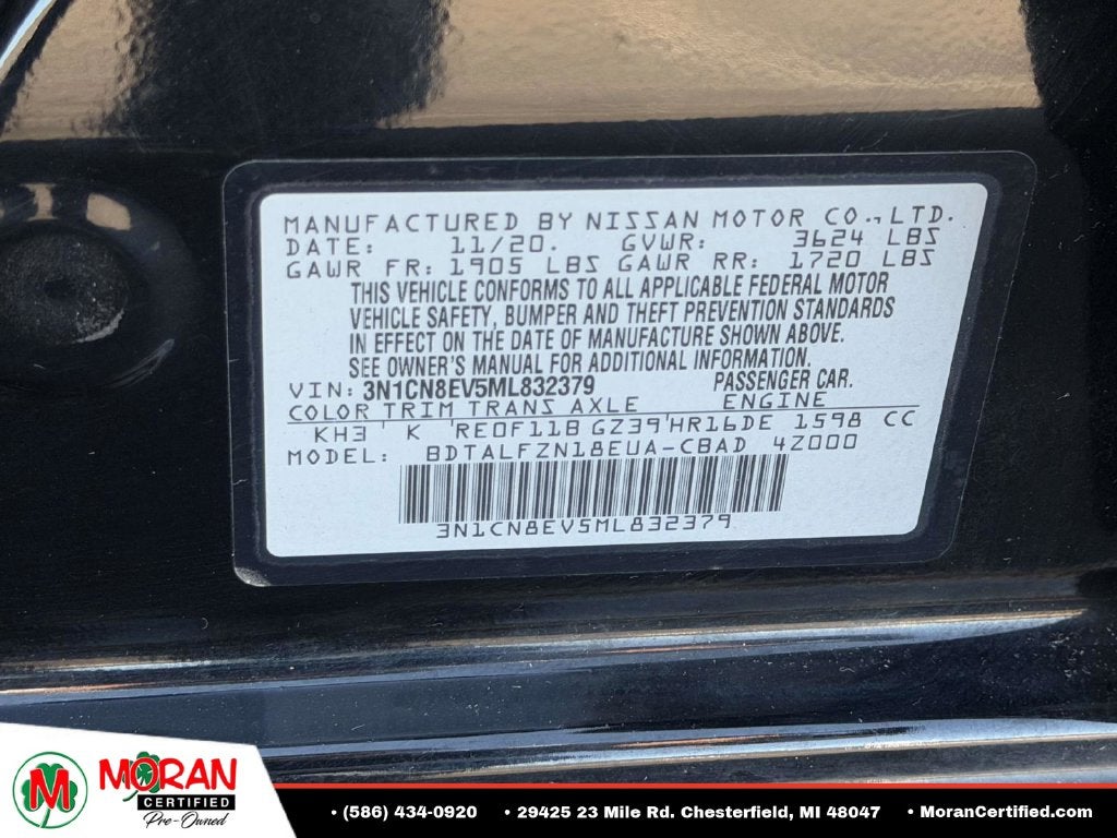 2021 Nissan Versa 1.6 SV