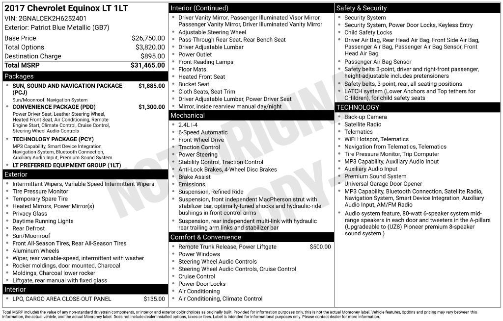 2017 Chevrolet Equinox LT