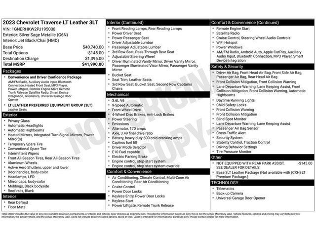 2023 Chevrolet Traverse LT Leather