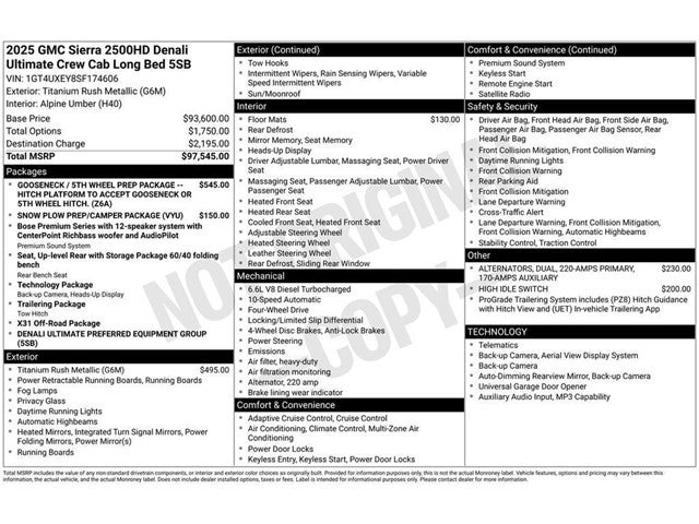 2025 GMC Sierra 2500HD Denali Ultimate