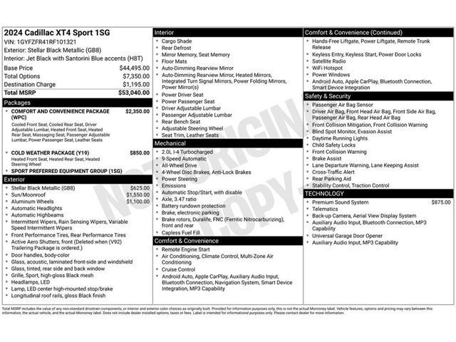 2024 Cadillac XT4 Sport