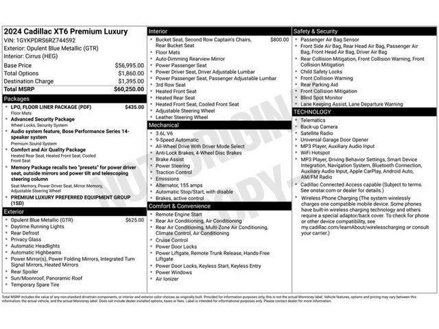 2024 Cadillac XT6 Premium Luxury