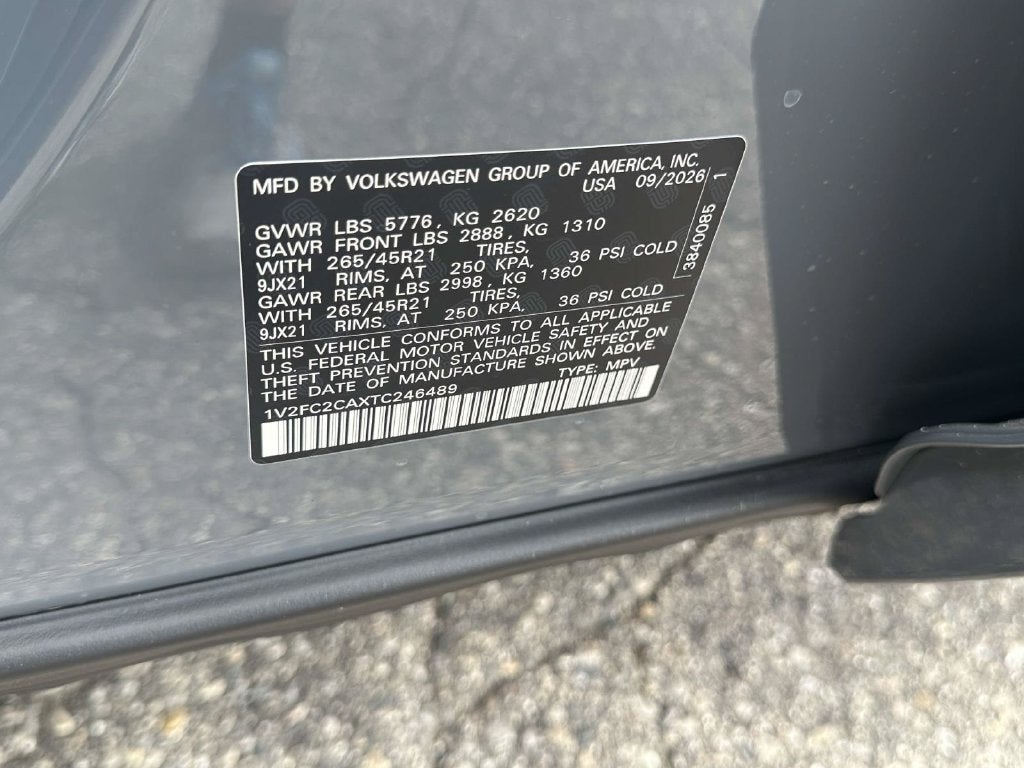 2026 Volkswagen Atlas Cross Sport SEL Premium R-Line