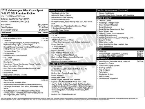 2023 Volkswagen Atlas Cross Sport 3.6L V6 SEL Premium R-Line