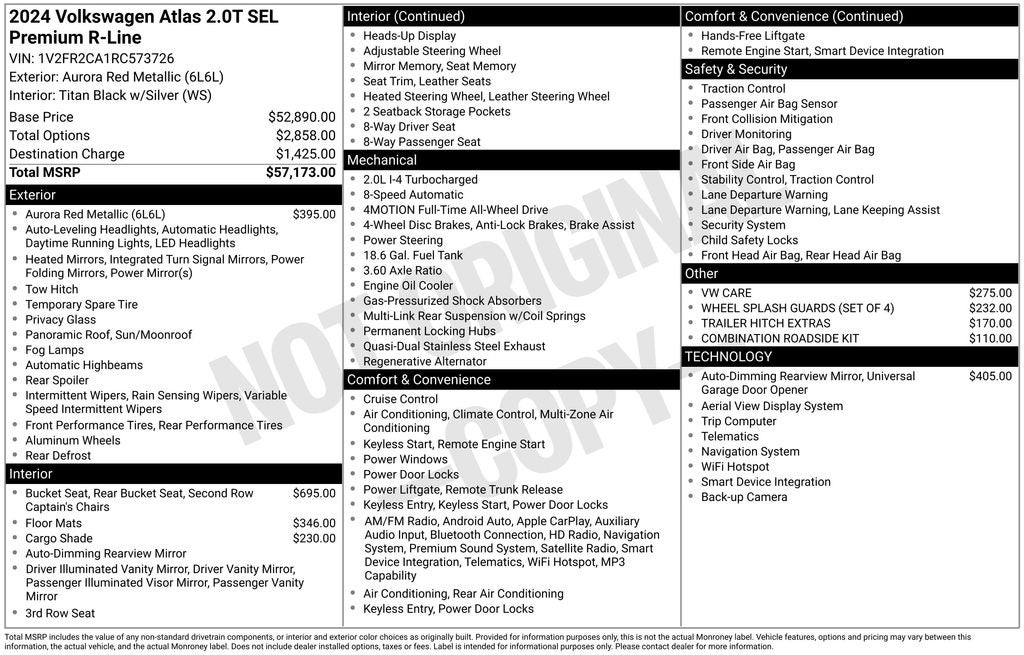 2024 Volkswagen Atlas 2.0T SEL Premium R-Line