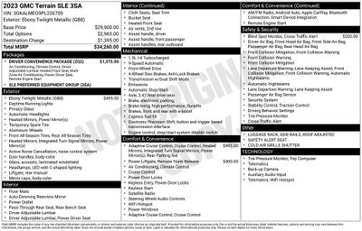 2023 GMC Terrain SLE