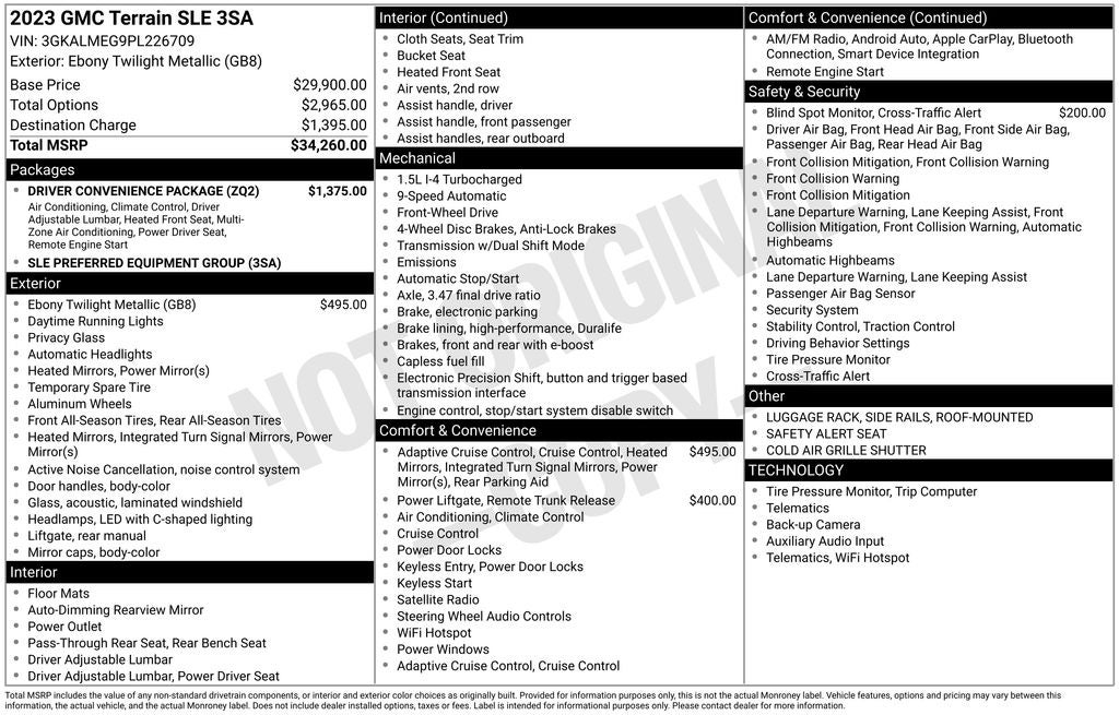 2023 GMC Terrain SLE