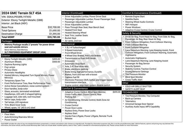 2024 GMC Terrain SLT