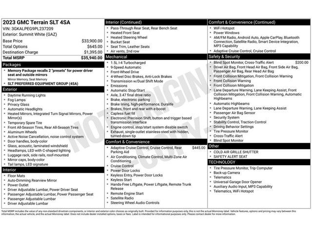 2023 GMC Terrain SLT