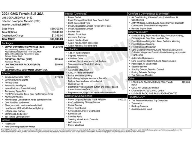2024 GMC Terrain SLE