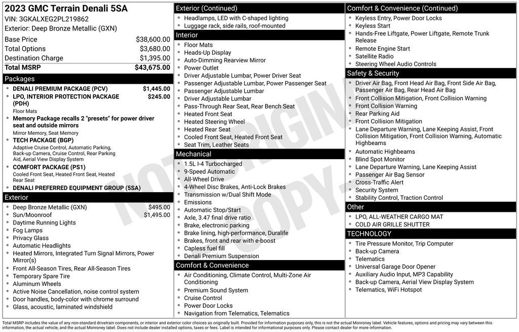 2023 GMC Terrain Denali