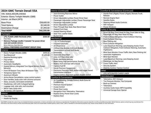 2024 GMC Terrain Denali