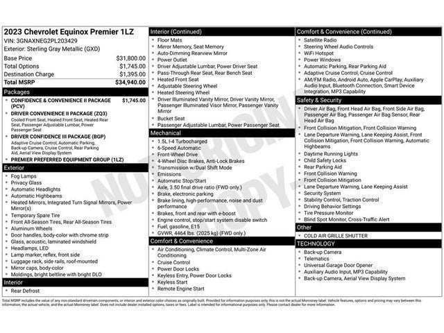 2023 Chevrolet Equinox Premier