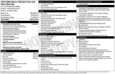 2024 GMC Sierra 1500 SLE