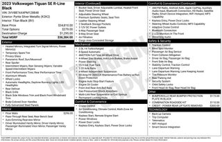 2023 Volkswagen Tiguan 2.0T SE R-Line Black