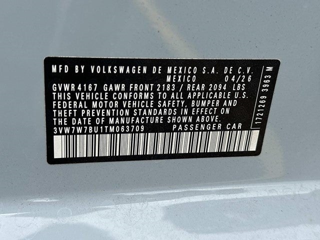 2026 Volkswagen Jetta 1.5T SE