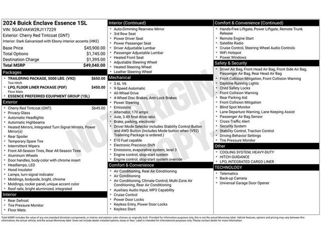 2024 Buick Enclave Essence