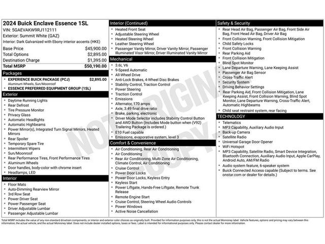 2024 Buick Enclave Essence