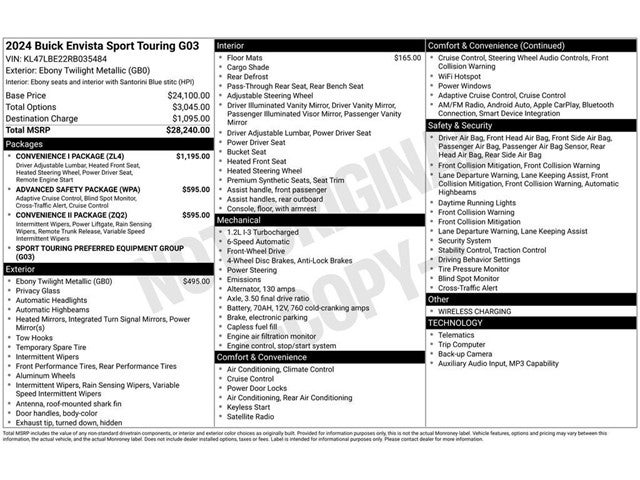 2024 Buick Envista Sport Touring