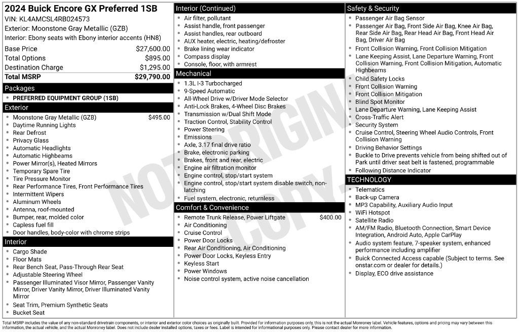 2024 Buick Encore GX Preferred