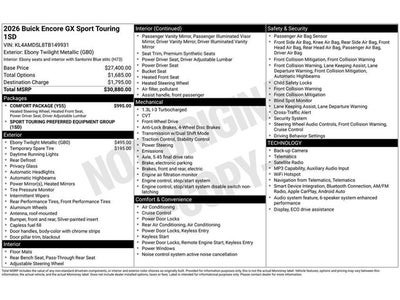2026 Buick Encore GX Sport Touring