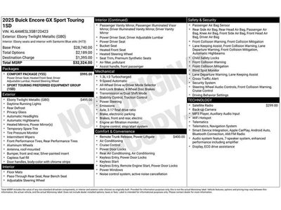 2025 Buick Encore GX Sport Touring