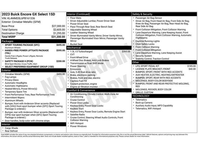 2023 Buick Encore GX Select
