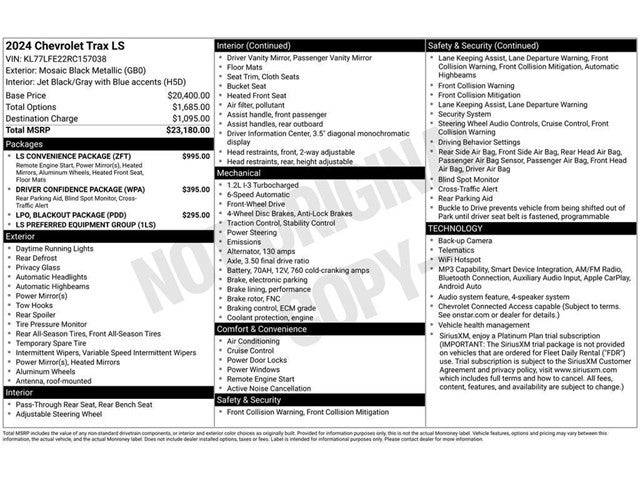 2024 Chevrolet Trax LS