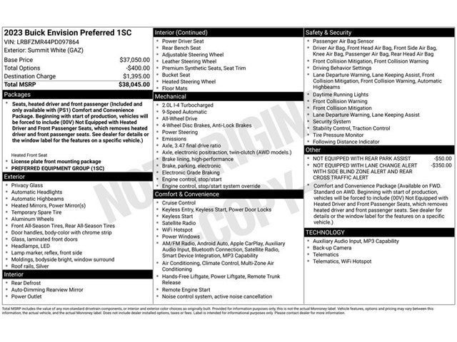 2023 Buick Envision Preferred