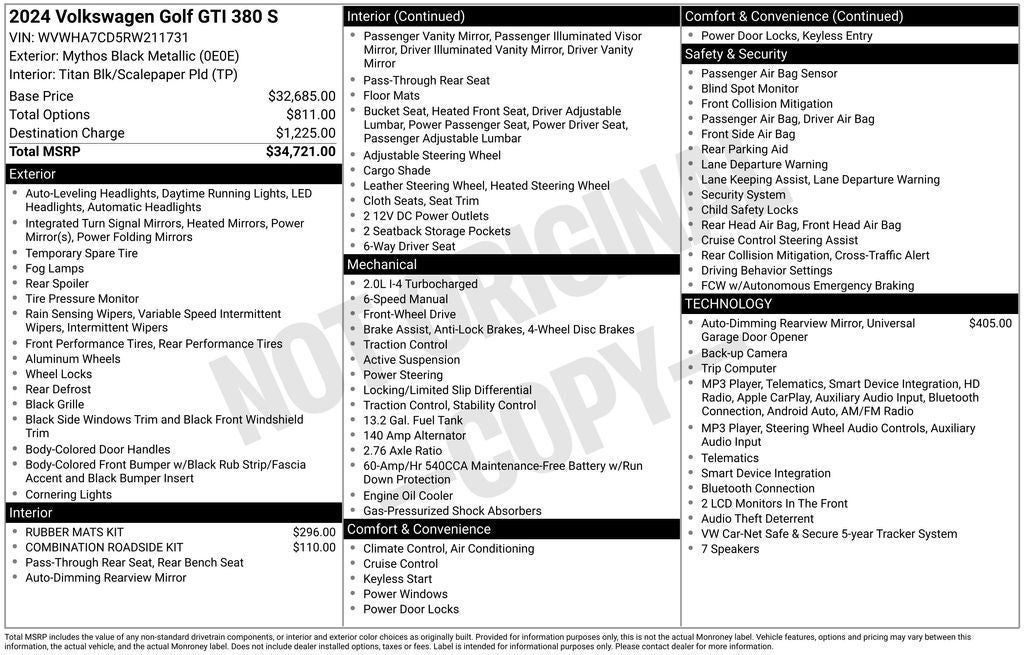 2024 Volkswagen Golf GTI S