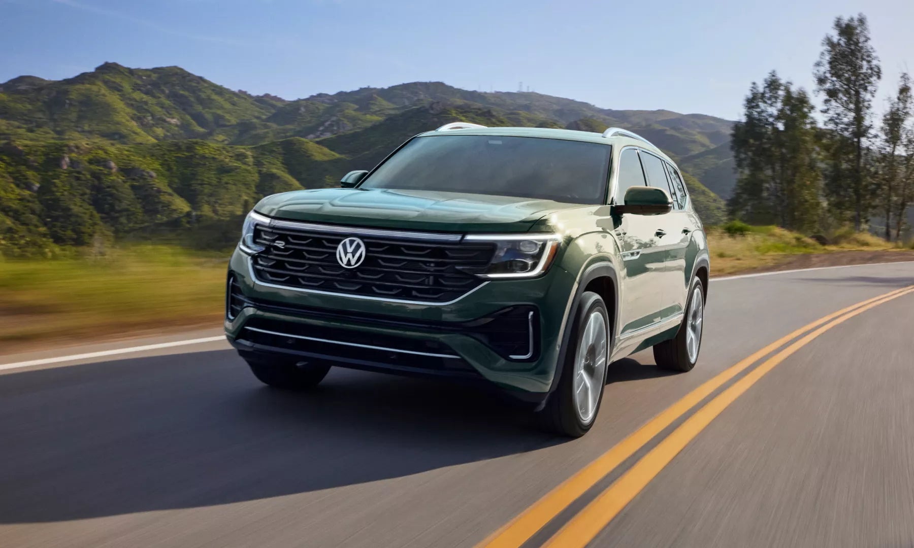 2026 Volkswagen Atlas on the road